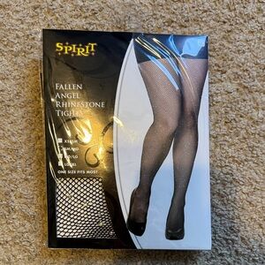 Spirit Rhinestone Tights - Black